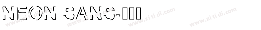 NEON SANS字体转换
